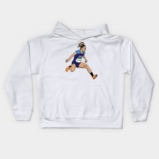 sydney the hurdler Kids Hoodie